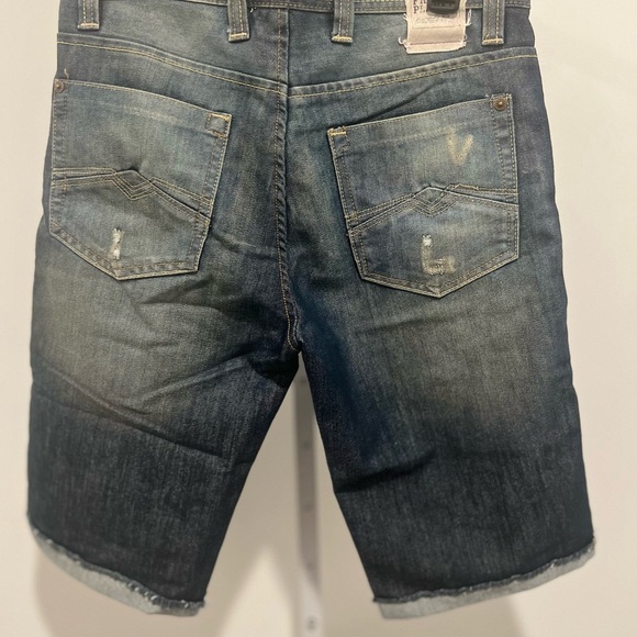 Free Planet Jean Shorts Men's 30 Blue Distressed / Color: JUDE/ Fit: Modern - Picture 3 of 3